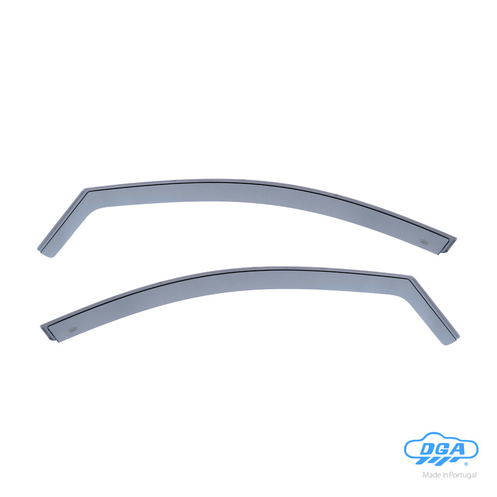 Front in-channel wind deflectors, 2 pcs, long type - compatible for Renault Kadjar (06/15>03/23)