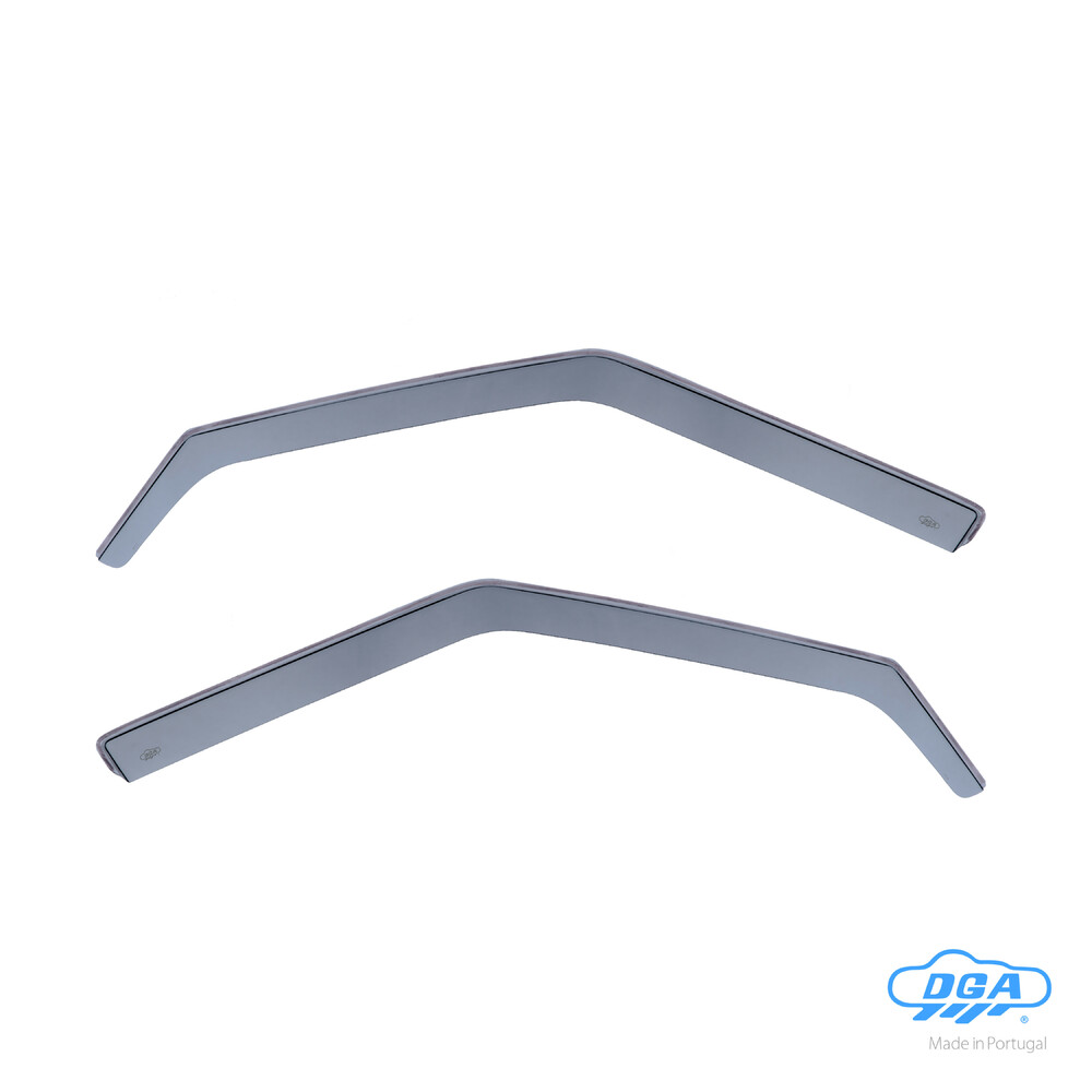 Front in-channel wind deflectors, 2 pcs, long type - compatible for Skoda Fabia 5p (05/07>01/15) - Skoda Fabia Wagon (01/08>03/15)