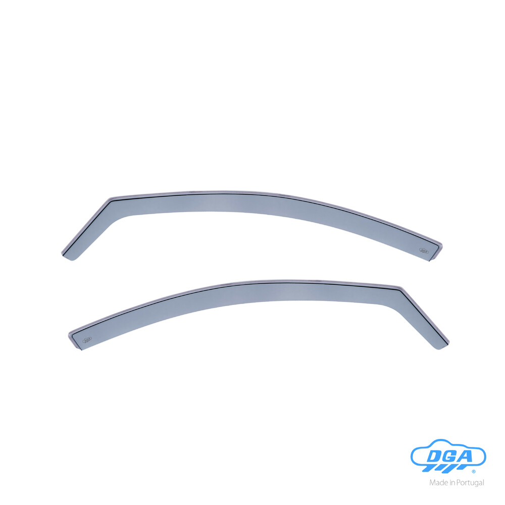 Front in-channel wind deflectors, 2 pcs, long type - compatible for Skoda Rapid 5p (01/13>12/14) - Skoda Rapid Spaceback (11/13>04/19)