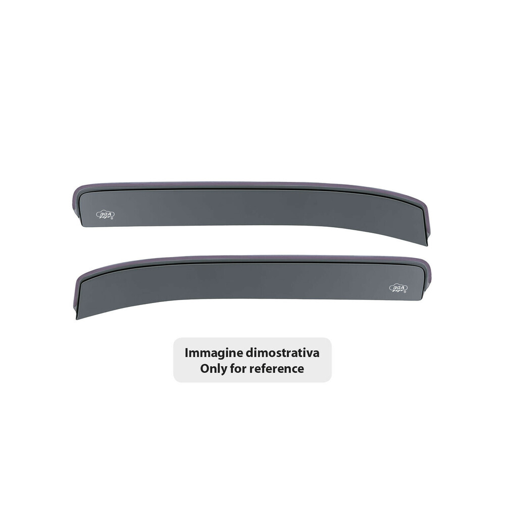 Rear adhesive wind deflectors, 2 pcs - compatible for Audi Q3 (01/19>)