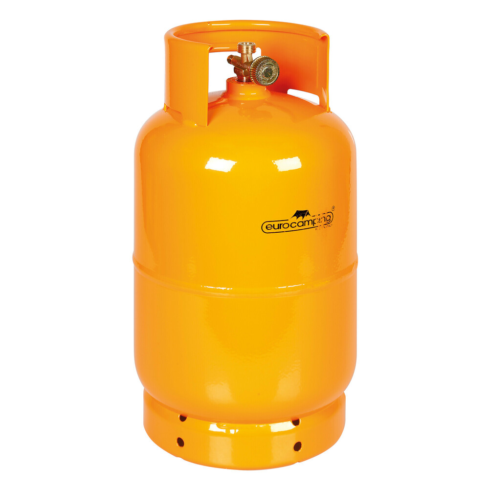 LPG-Gasflasche, vertikaler Gashahnauslass, Anschluss W20 x 1/14 links,  Außengew. - 5 Kg (12 L)