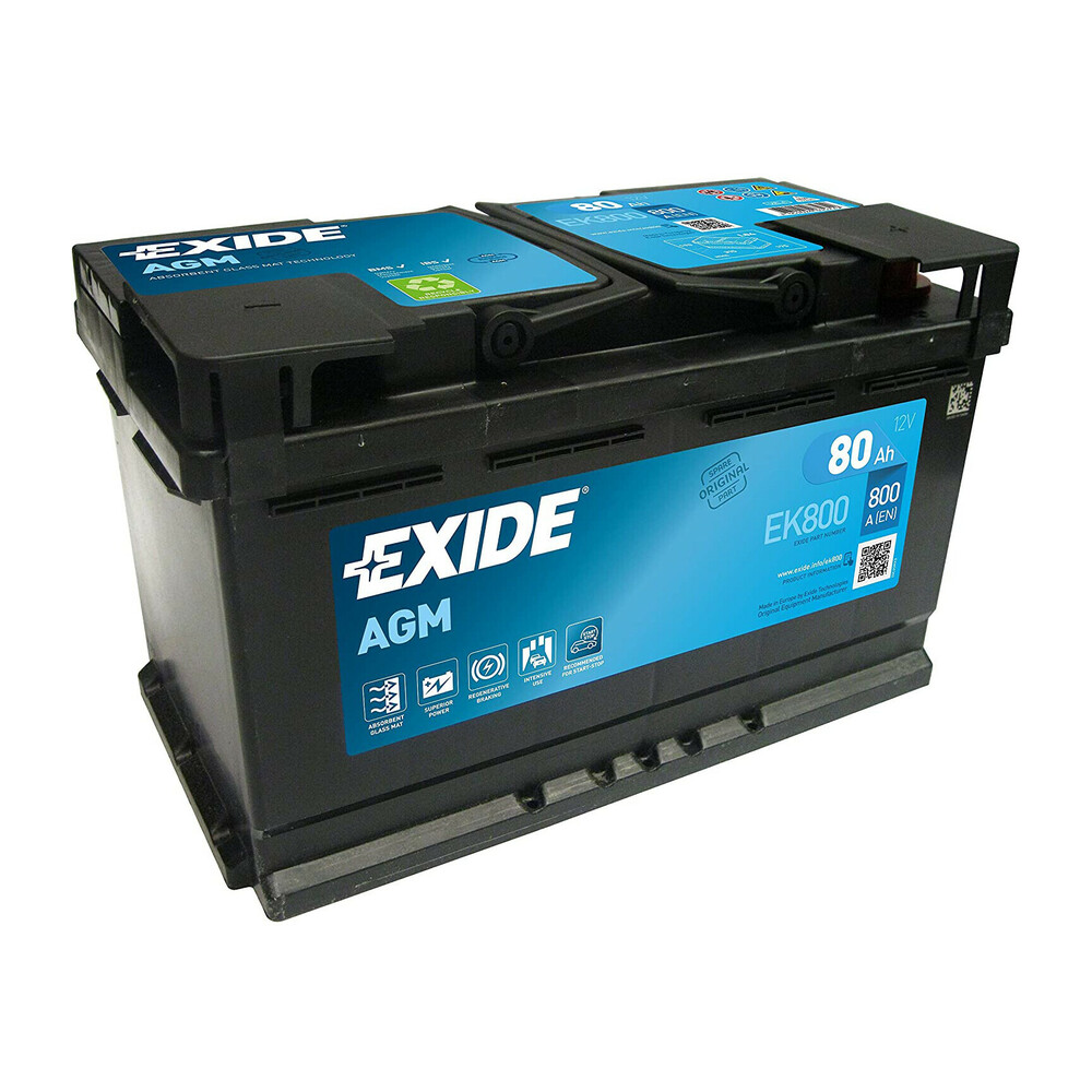 Batteria 12V - Exide Start-Stop AGM - 80 Ah - 800 A - L04