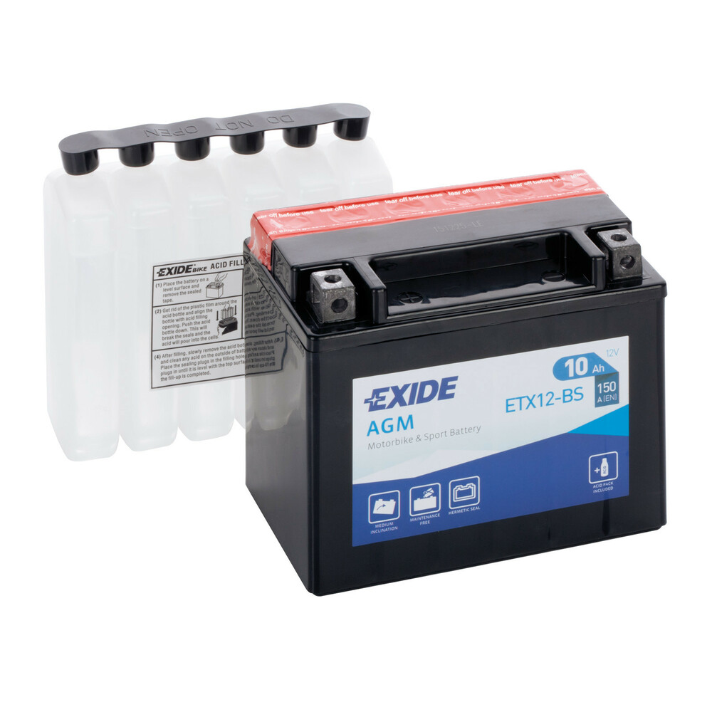 Battery 12V - Exide Bike AGM - 10 Ah - 150 A