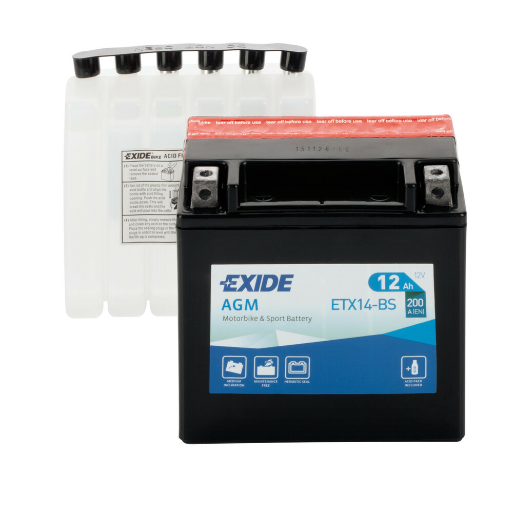 s Мото аккумулятор Exide YTX14-BS = ETX14-BS: продажа, цена