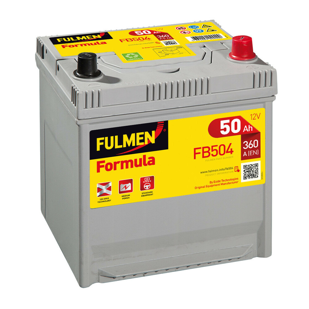 Batterie 12V - Fulmen Formula - 50 Ah - 360 A - D20
