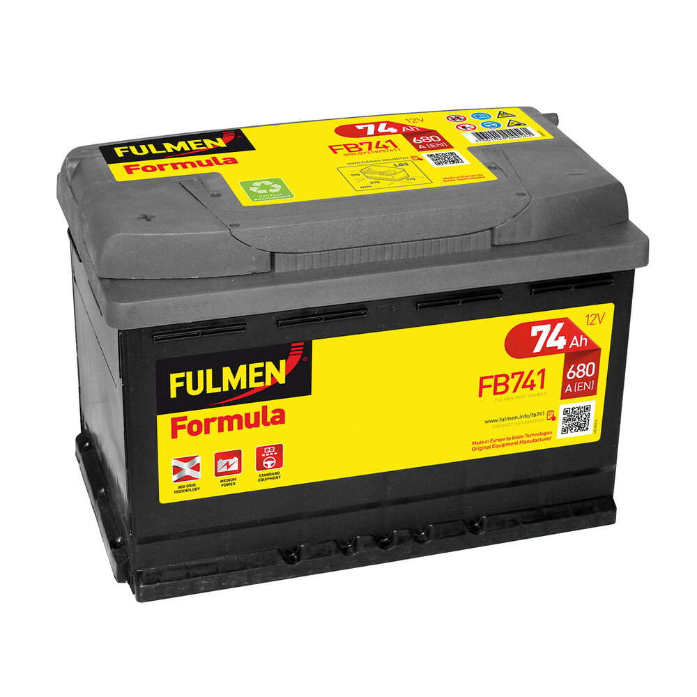 Batterie 12V - Fulmen Formula - 74 Ah - 680 A - L03