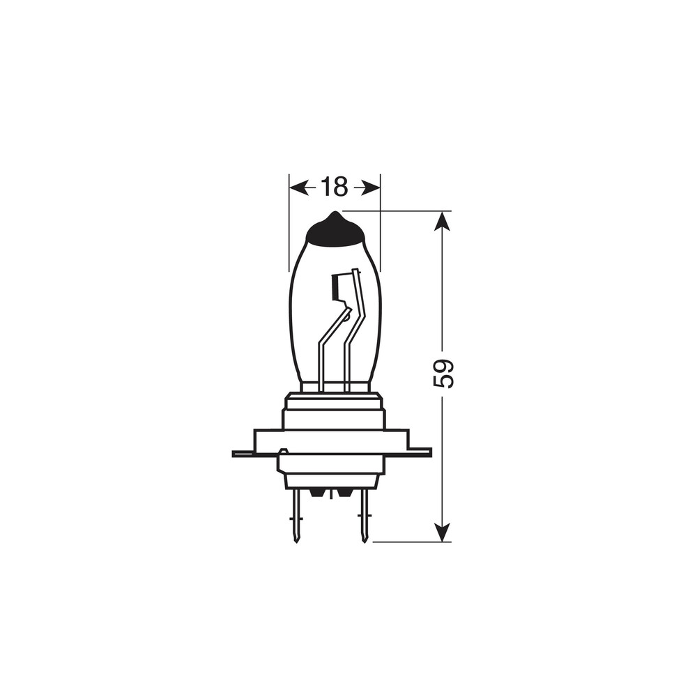 12V Xenium Race halogen lamp - H7 - 55W - PX26d - 2 pcs - Box