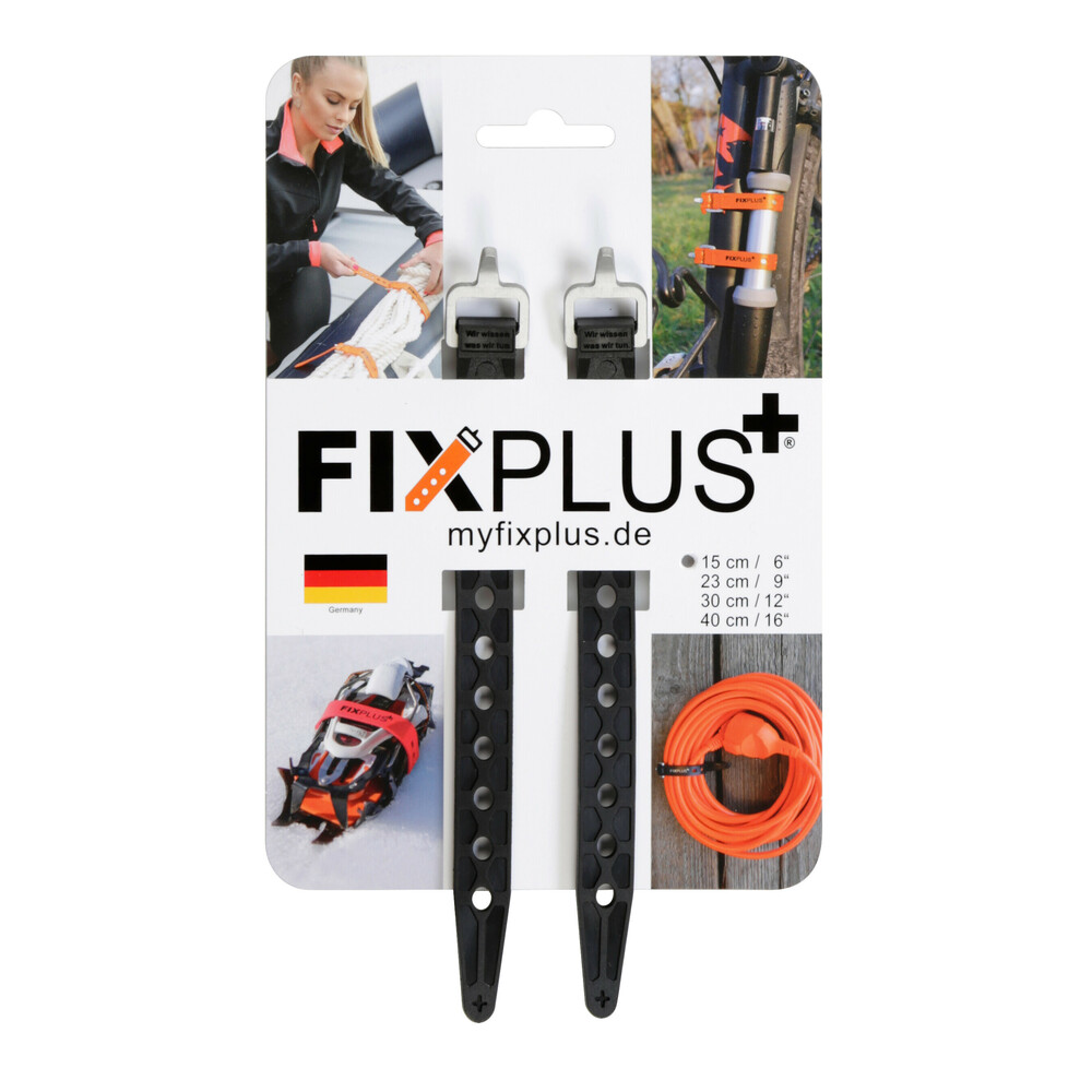 FixPlus Nano, cinghia elastica di fissaggio, 2 pz - 1,25 x 15 cm