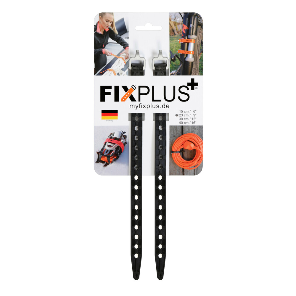 FixPlus Nano, cinghia elastica di fissaggio, 2 pz - 1,25 x 23 cm