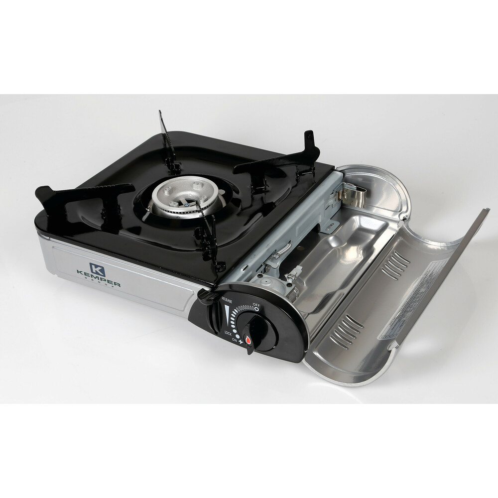 Portable gas stove, piezo electric ignitor