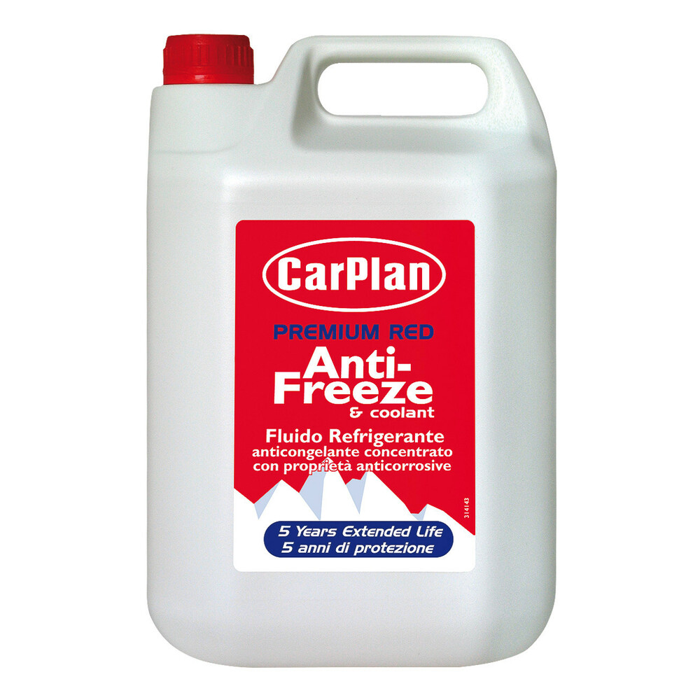 Premium Red, fluido refrigerante anticongelante concentrato - 5000 ml