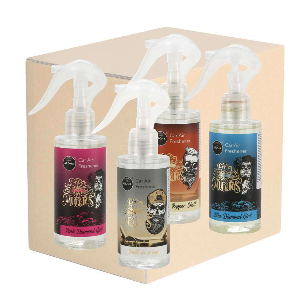 Dia de los Muertos, deodorante liquido con nebulizzatore - Espositore 4 pz - 150 ml - Mix 1