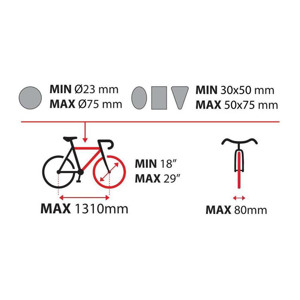 Orbit 3, tow bar bike rack - 3 bikes