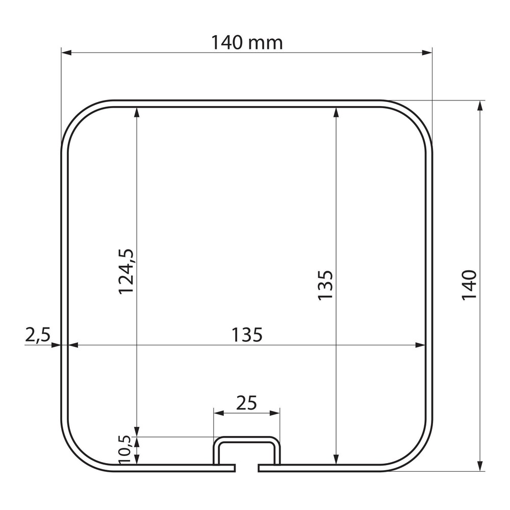 Van-Tube 2000, aluminium tube carriers for vans - 222 cm