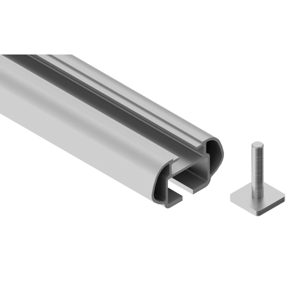 Alumia, coppia barre portatutto in alluminio - S - 108 cm