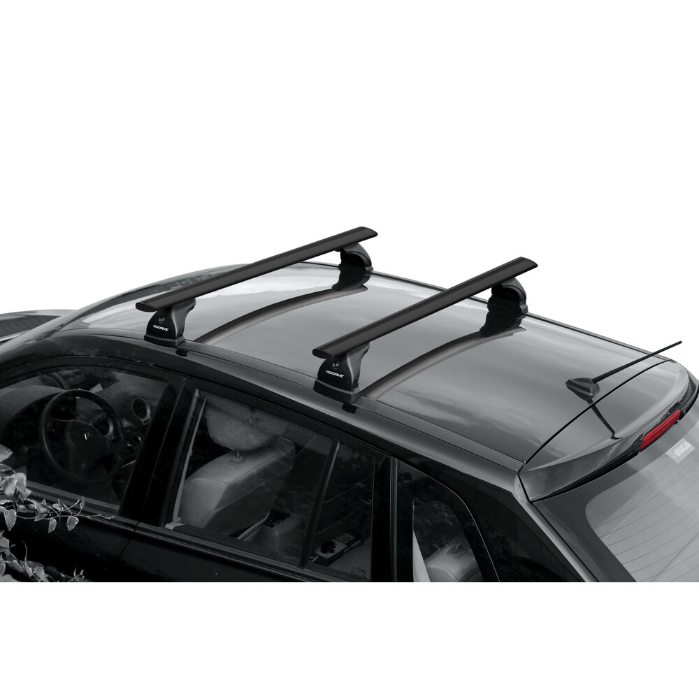 Silenzio Black, pair of aluminium roof bars - M - 120 cm