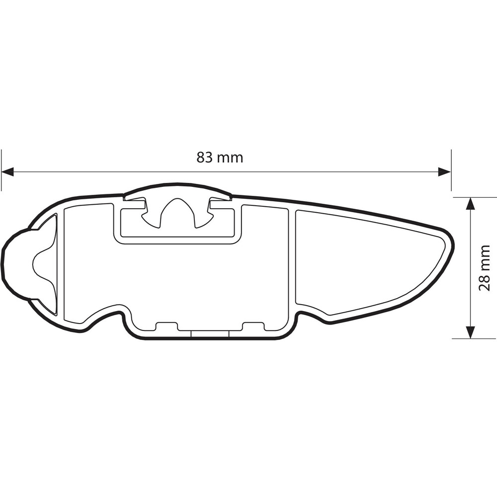 Silenzio, coppia barre portatutto in alluminio - M - 120 cm