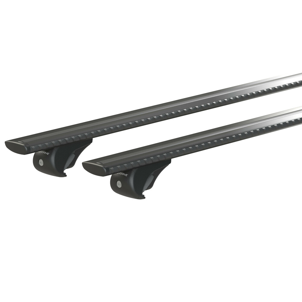 Silenzio Black Rail, complete set aluminium roof bars - S - Evos RA