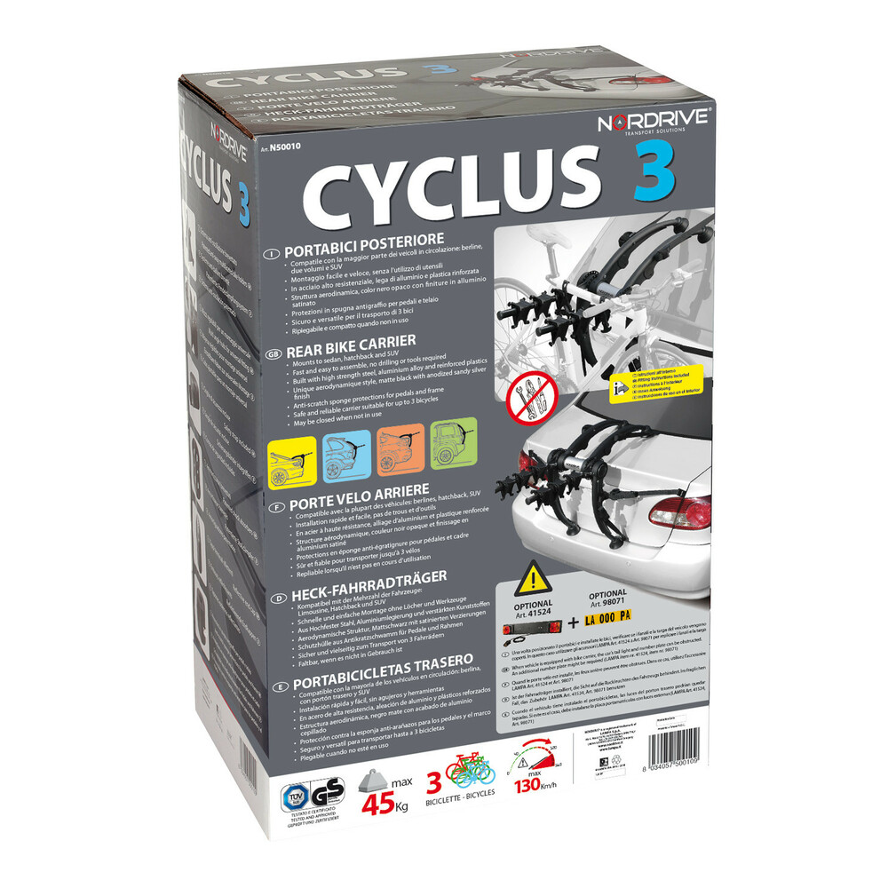 Cyclus 3, portabici posteriore