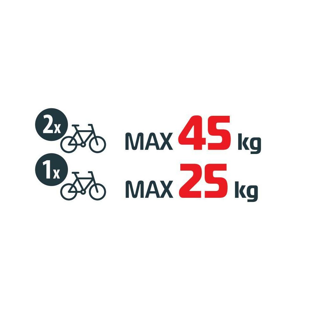 Elix 2, portabiciclette per gancio traino - 2 bici