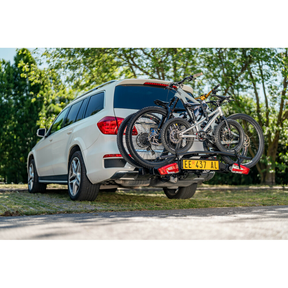 Hitchflow, foldable towbar bike rack