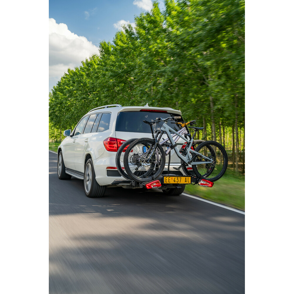 Hitchflow, foldable towbar bike rack