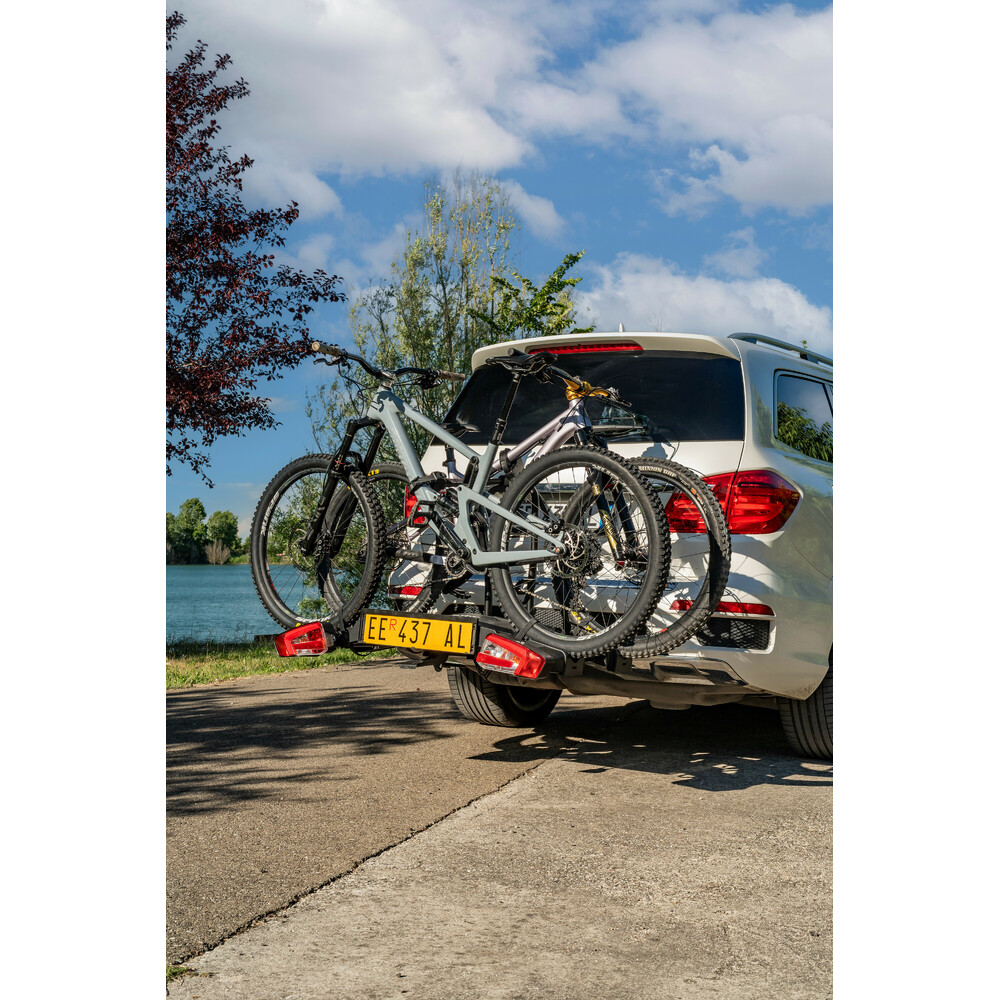 Hitchflow, foldable towbar bike rack