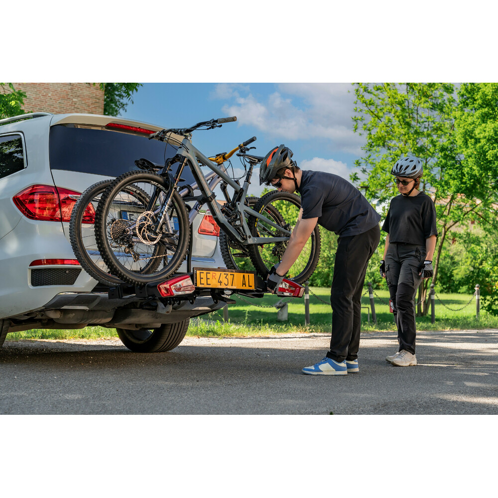 Hitchflow, foldable towbar bike rack