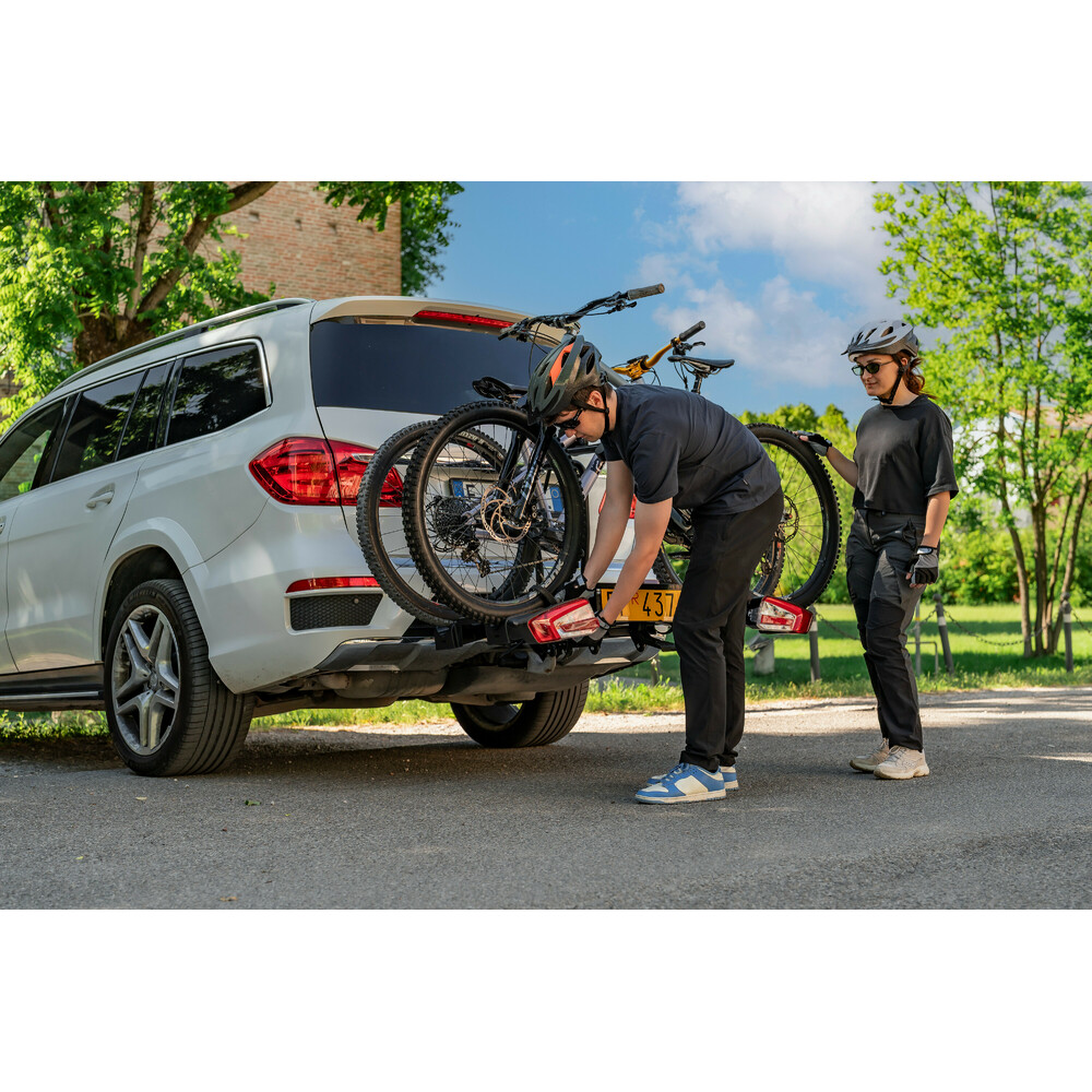 Hitchflow, foldable towbar bike rack