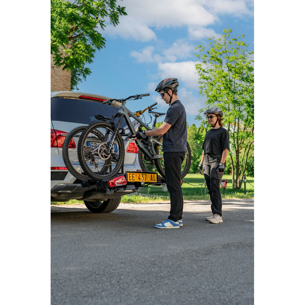 Hitchflow, foldable towbar bike rack