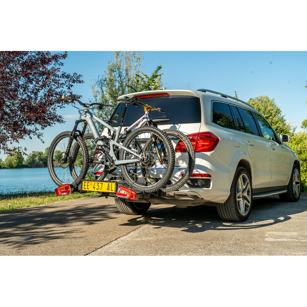 Hitchflow, foldable towbar bike rack
