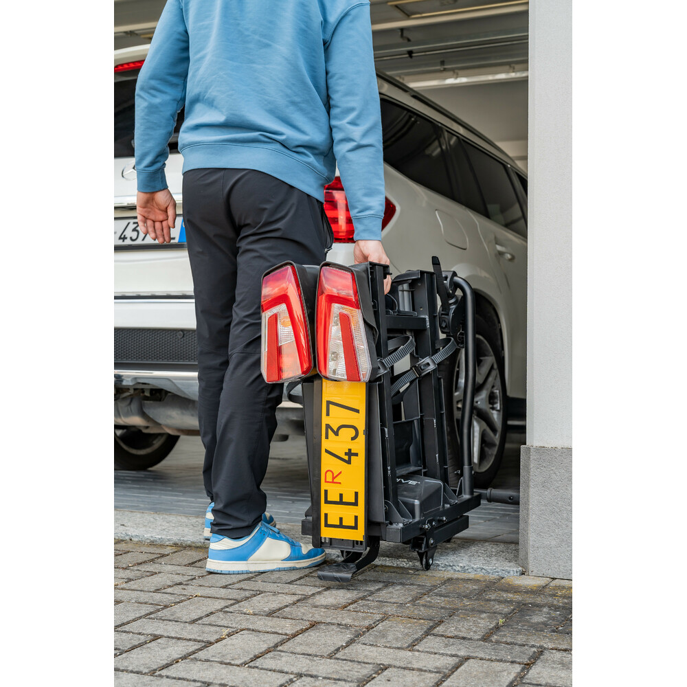 Hitchflow, foldable towbar bike rack