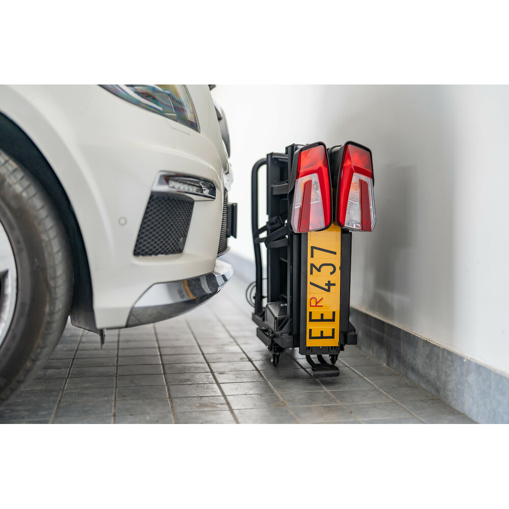 Hitchflow, foldable towbar bike rack
