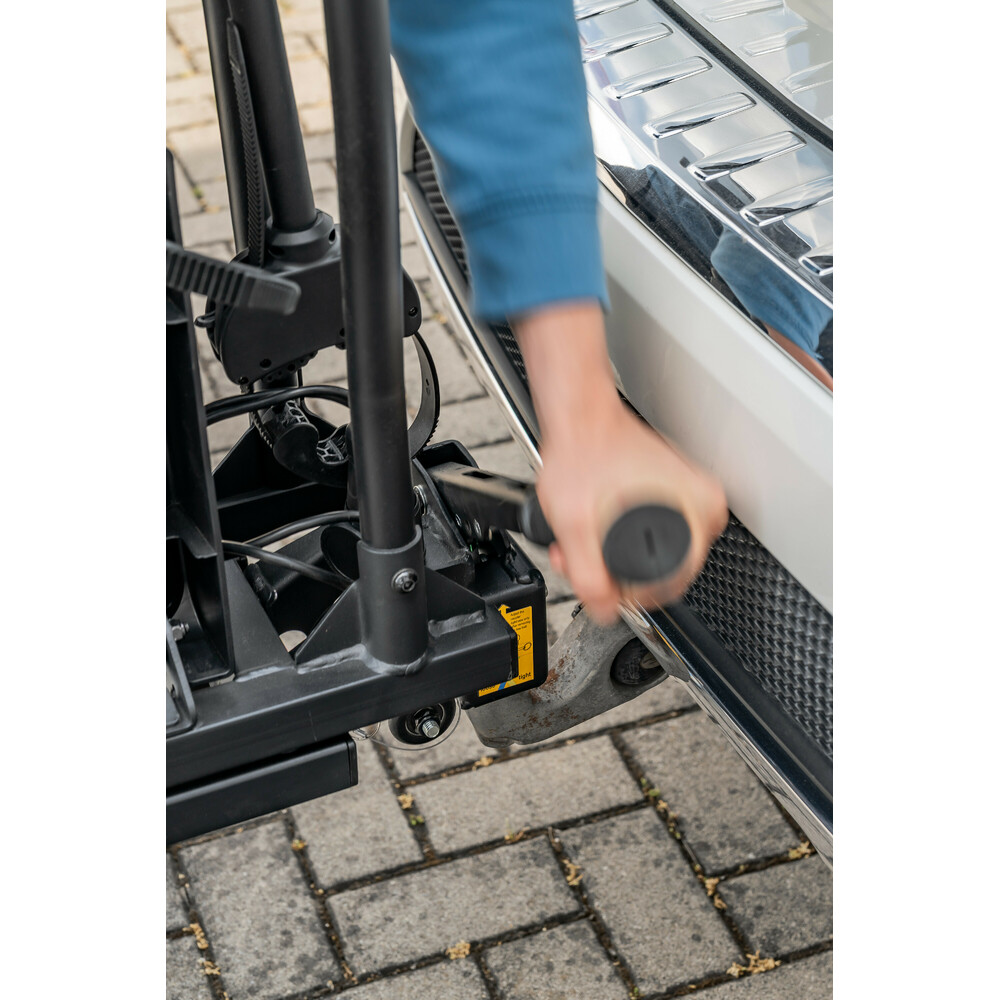 Hitchflow, foldable towbar bike rack