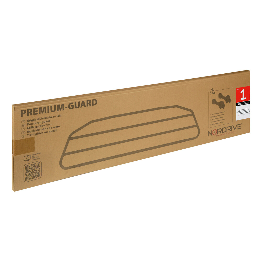 Premium-Guard, griglia divisoria in acciaio - Type 1 - 910x226 mm