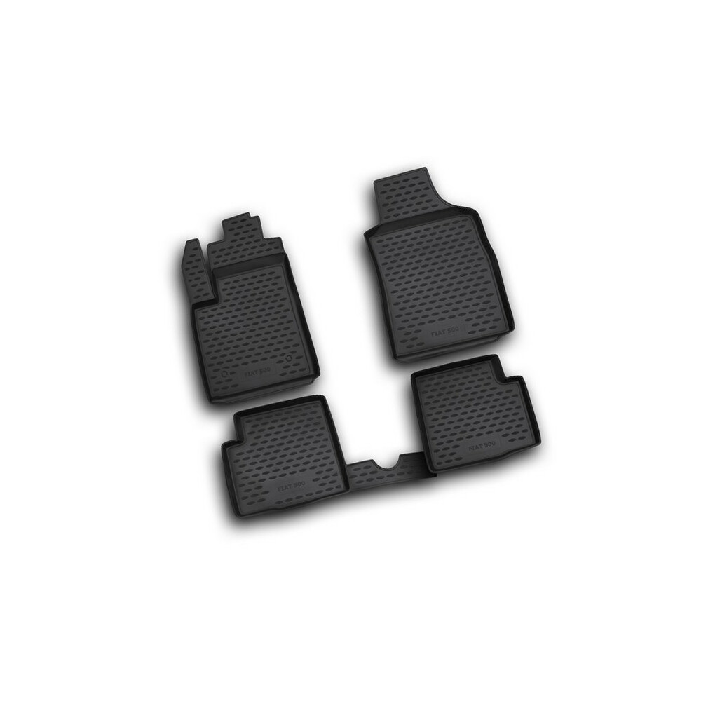 Set tappeti su misura in TPE -  Abarth 500 (07/08>05/16) -  Abarth 500C (06/10>05/16) -  Abarth 695 Biposto (12/14>) -  Fiat 500
