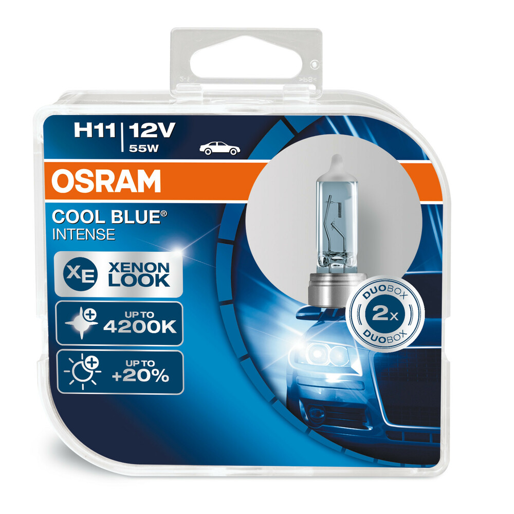 Osram Glühlampe H11 12V 55W PGJ19-2 Cool Blue INTENSE