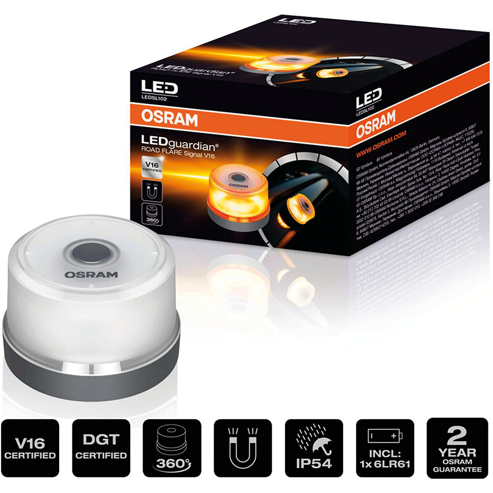 LEDguardian Road Flare Signal V16, LED Rundumleuchte mit Magnet