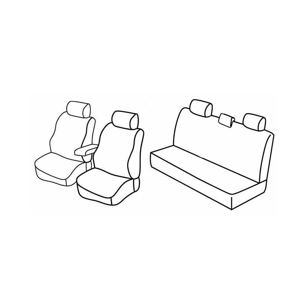 Zakschneider Coprisedile per L200 - Coprisedili Anteriori - Colore