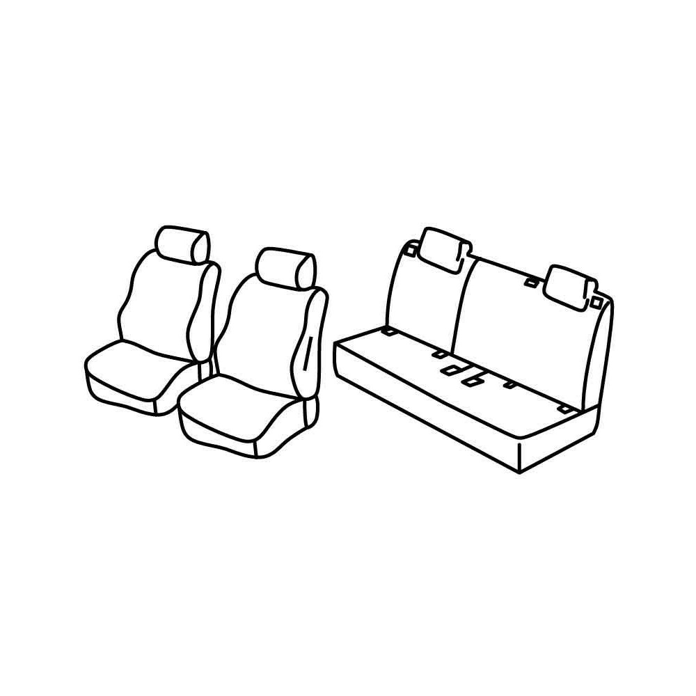 Coprisedili UNIVERSALE ROSSO PER SUZUKI SWIFT IV Coprisedili auto Rivestimenti Set Auto