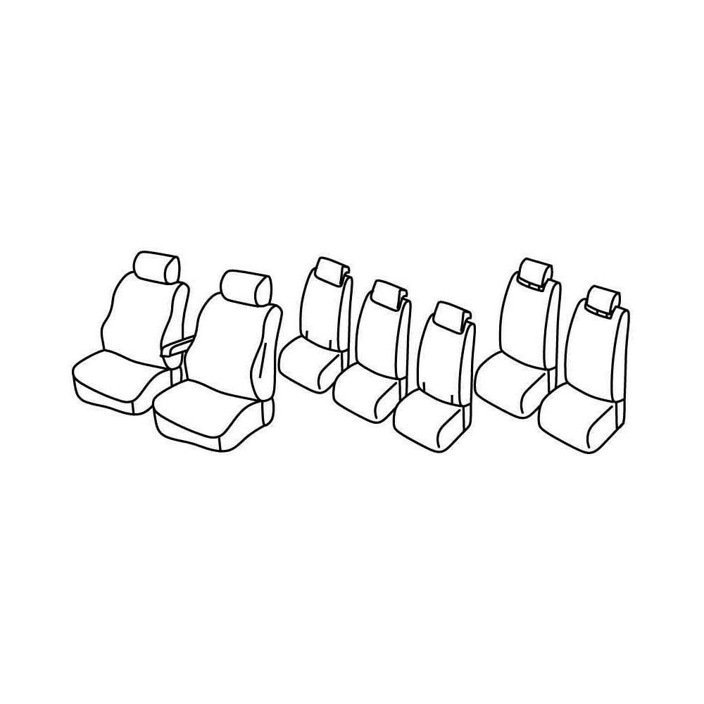 Coprisedili AUTO PER OPEL ASTRA IV 09-15 BLU SET COMPLETO rivestimenti coprisedili