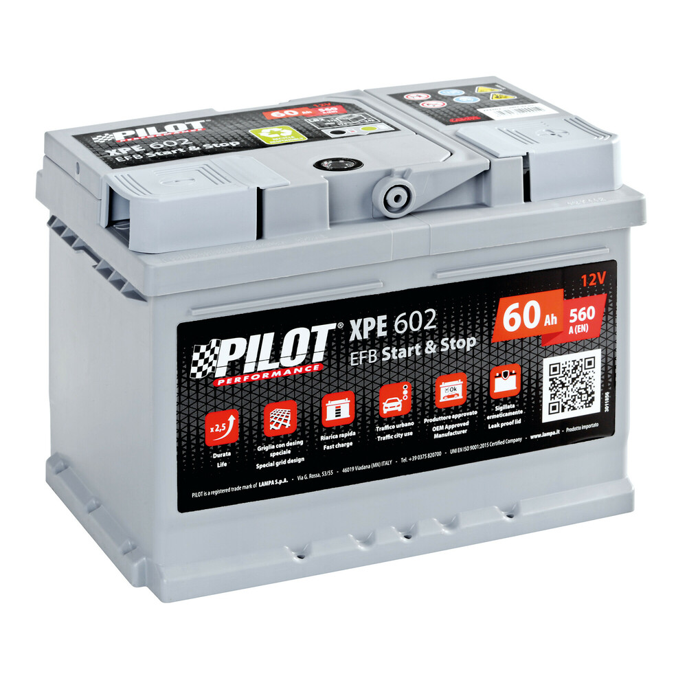 Batteria 12V - Pilot Start-Stop EFB - 60 Ah - 560 A - LB2