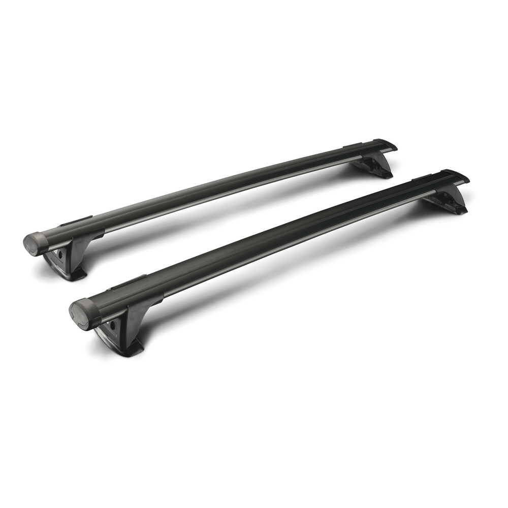 Thru Black, coppia barre portatutto in alluminio - 109 cm