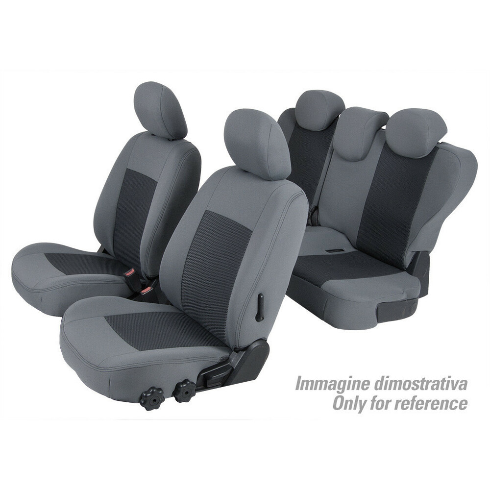 Set Sitzbezüge Superior - Grau/schwarz - kompatibel für Ford Fiesta 5p  (06/17>08/23)