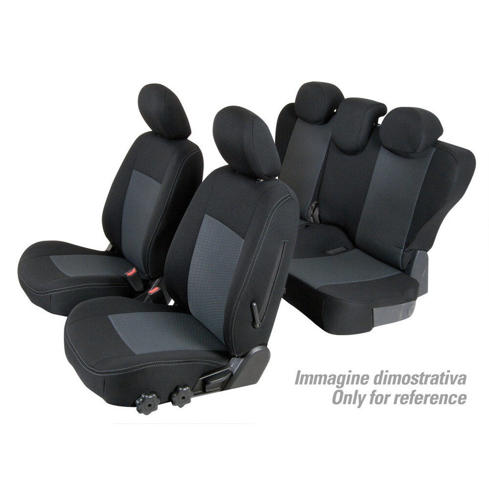 Set Sitzbezüge Superior - Schwarz/Grau - kompatibel für Hyundai