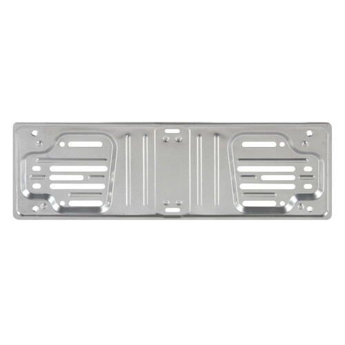 Anodized aluminium front licence plate holder