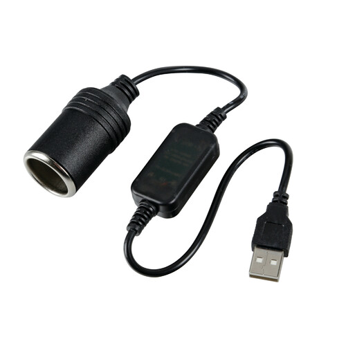 Cavo Adattatore Da USB A Accendisigari 12V, 30cm, 8W, Per Dashcam E GPS, Campeggio E Viaggi - 5