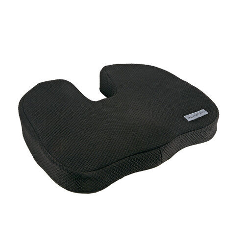 Cuscino Memory Foam per Sedile Auto con Tasca Laterale - Nero - Italiano