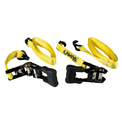 Pro-Safe, heavy duty ratchet tie-down straps set - 5 m