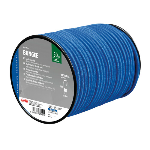 High-quality stretch cord - Ø 10 mm - 50 m - Blue